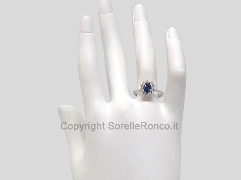 ANELLO ORO E ZAFFIRO 1.12 CT