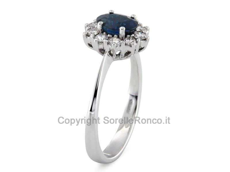ANELLO ORO E ZAFFIRO 1.12 CT