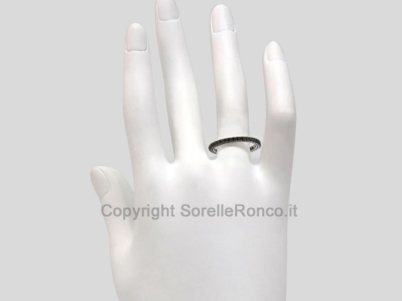 ANELLO ETERNITY ORO BIANCO CON DIAMANTI 0.30 CT