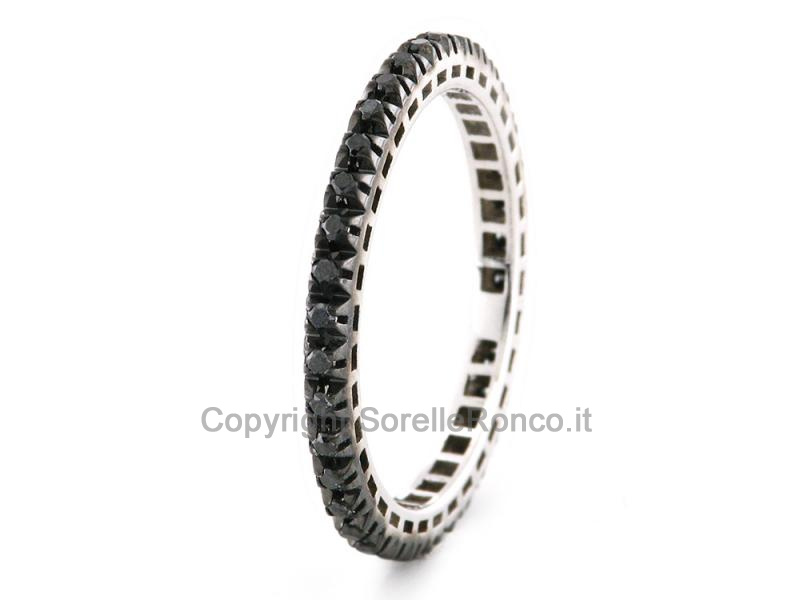 ANELLO ETERNITY ORO BIANCO CON DIAMANTI 0.30 CT