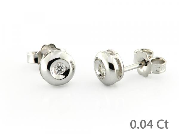 CF02070 - Orecchini Puntoluce con Diamante 0.04 Ct