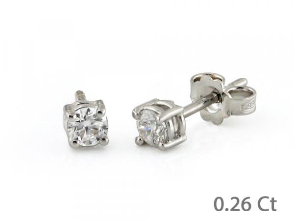 CF02071 - Orecchini Oro Bianco e Diamanti 0.26 Ct