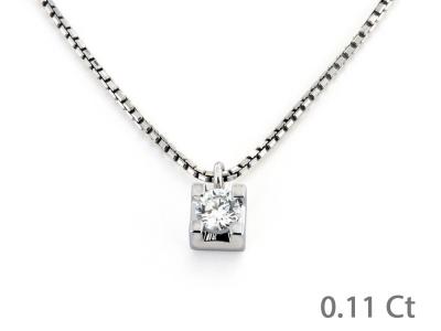 Puntoluce in Oro con Diamante 0.11 Ct