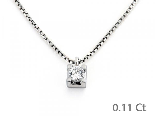 CF02077 - Puntoluce in Oro con Diamante 0.11 Ct