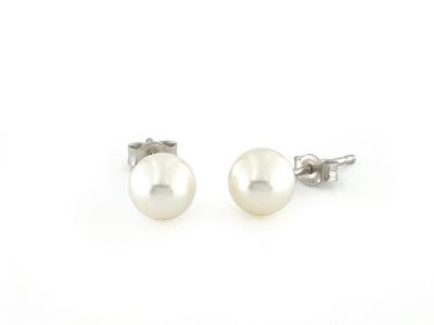 Orecchini con  Perle di Acqua Dolce ø 7-7.5 mm