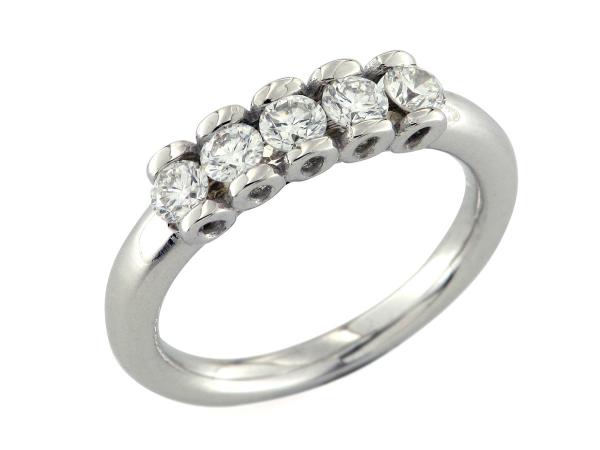 CF02109 - Anello Riviera Oro e Diamanti da 0.71 Ct