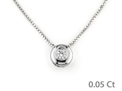 Collana Puntoluce Diamante 0.05 Ct