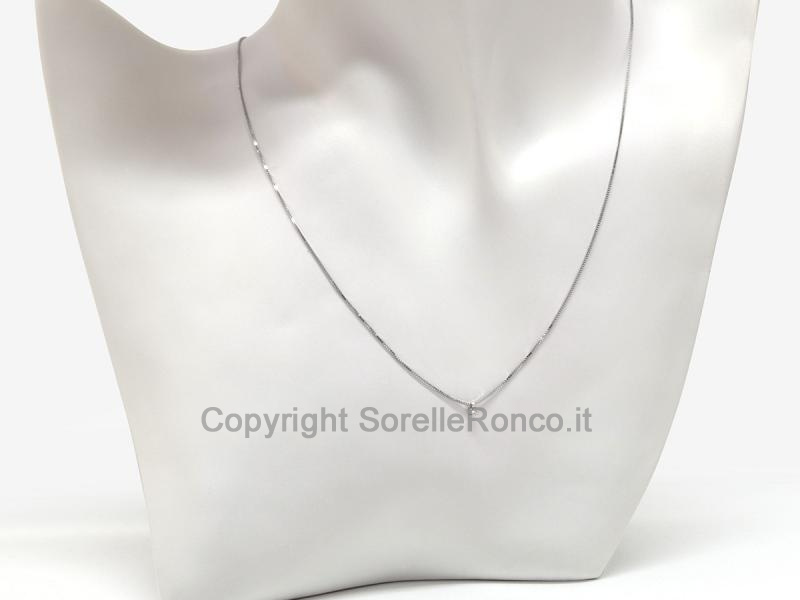 GIROCOLLO ORO E PUNTOLUCE DIAMANTE 0.05 CT