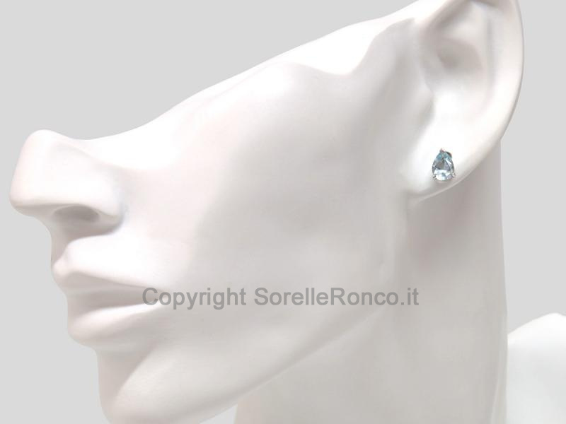 ORECCHINI ORO E ACQUAMARINA 1.20CT