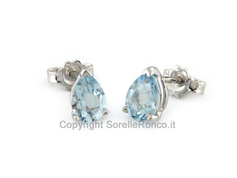 ORECCHINI ORO E ACQUAMARINA 1.20CT