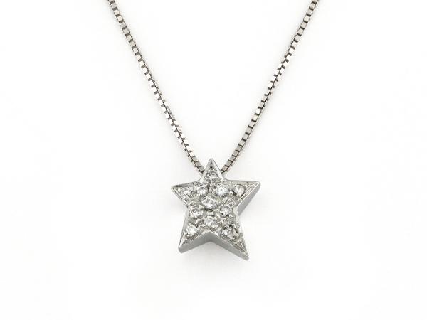 CF02128 - Collana con Pendente Stella Pavé