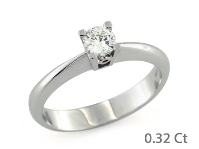 Anello Solitario Oro e Diamante 0.32 Ct.