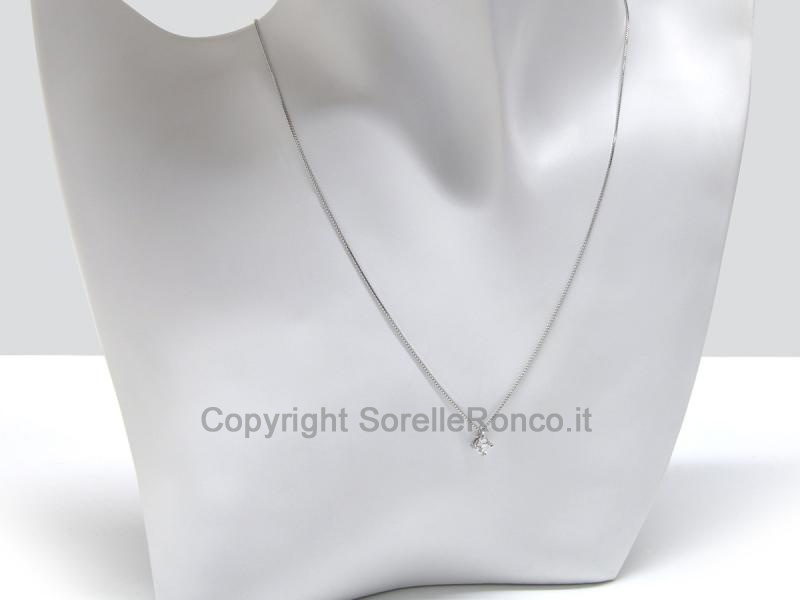 PUNTOLUCE IN ORO CON DIAMANTE 0.22 CT