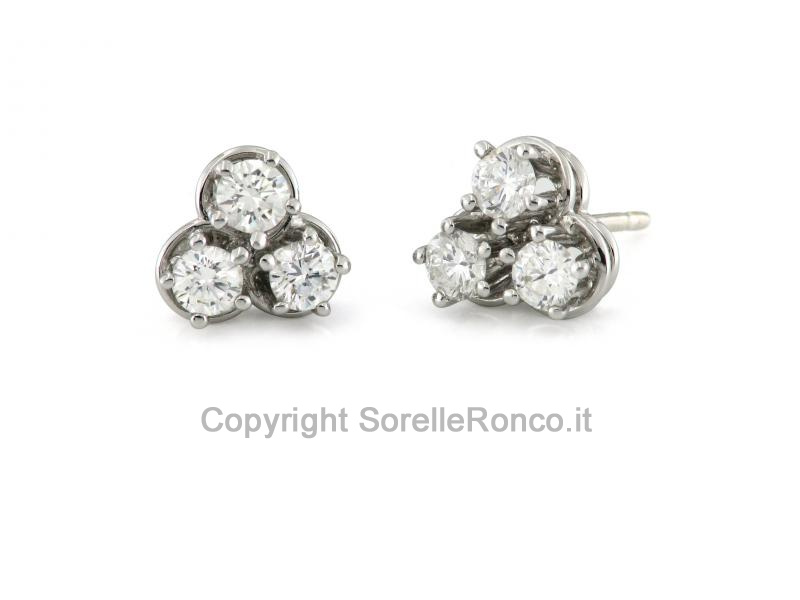 ORECCHINI DAMIANI TRILOGY CON DIAMANTI 