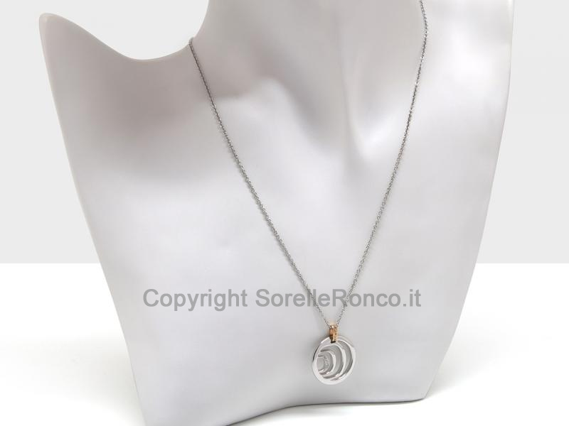COLLANA DAMIANI ORO BIANCO CON DIAMANTI 
