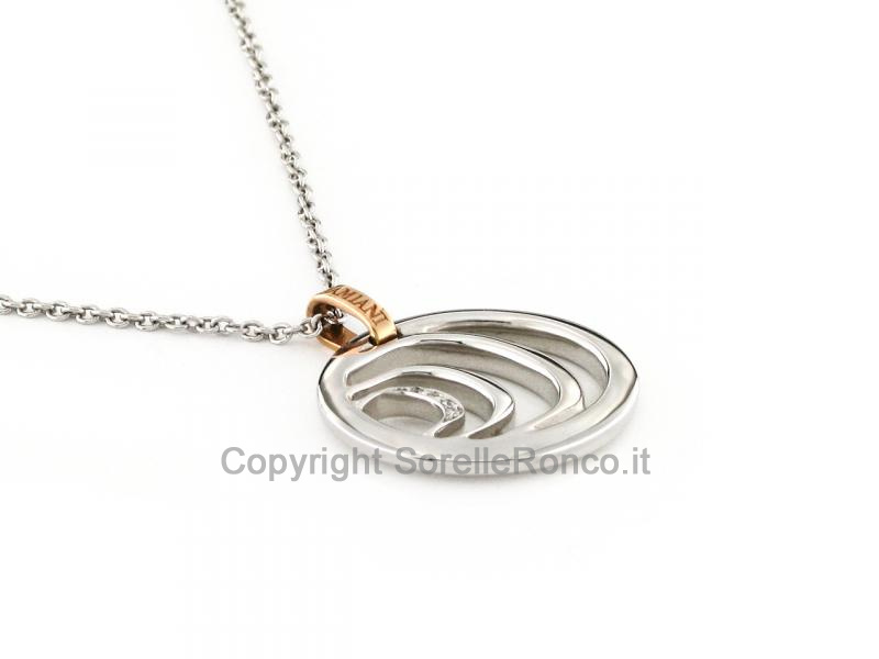 COLLANA DAMIANI ORO BIANCO CON DIAMANTI 