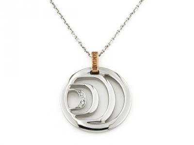 Collana Damiani Oro Bianco con Diamanti 