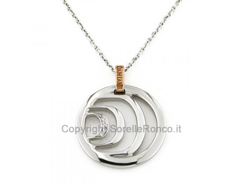 COLLANA DAMIANI ORO BIANCO CON DIAMANTI 