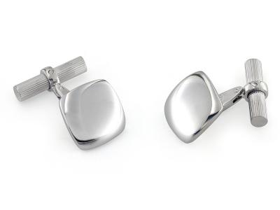 Gemelli Bottoni Rettangolari in Argento 925