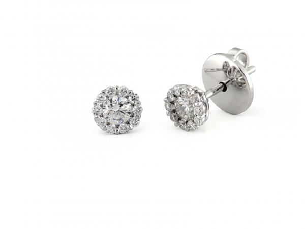 CF02194 - Orecchini Oro Bianco e Diamanti 0.63 Ct