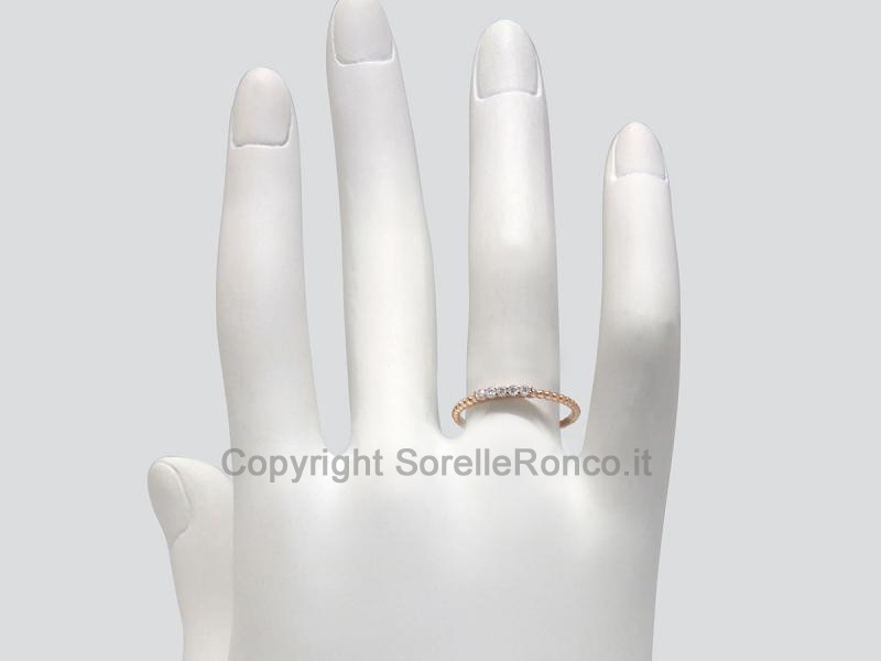 RIVIERA ORO ROSA E DIAMANTI 0.09 CT