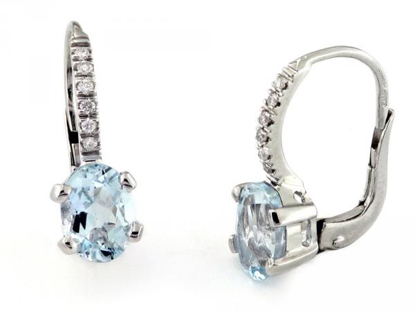 CF02271 - Orecchini a Lobo con Acquamarine