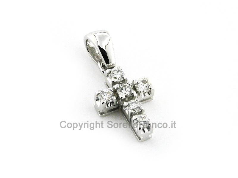 CROCE IN ORO CON DIAMANTI