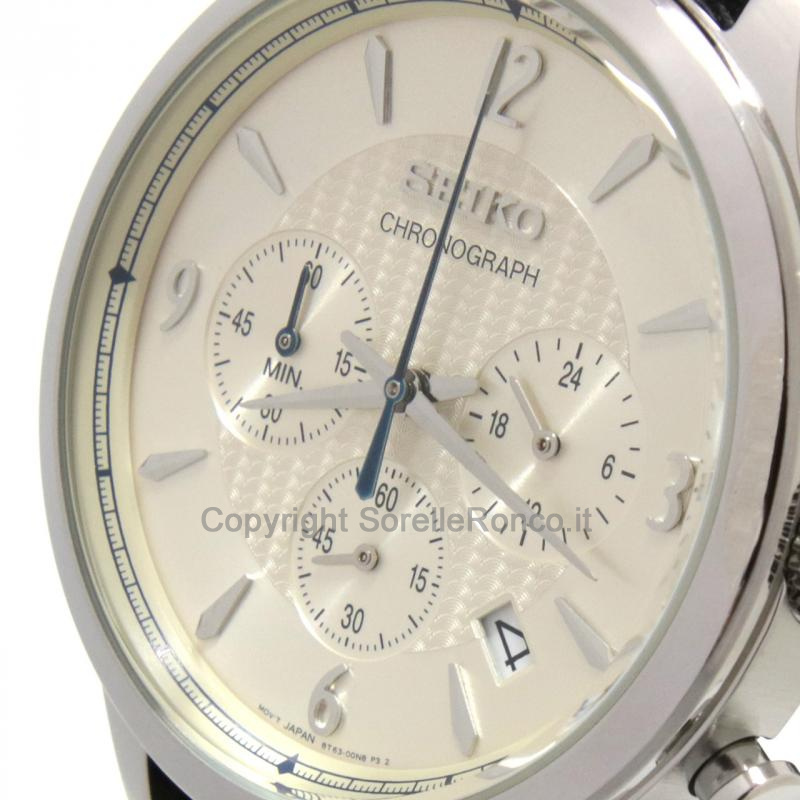 SEIKO CLASSIC CHRONO CHAMPAGNE 40MM PELLE