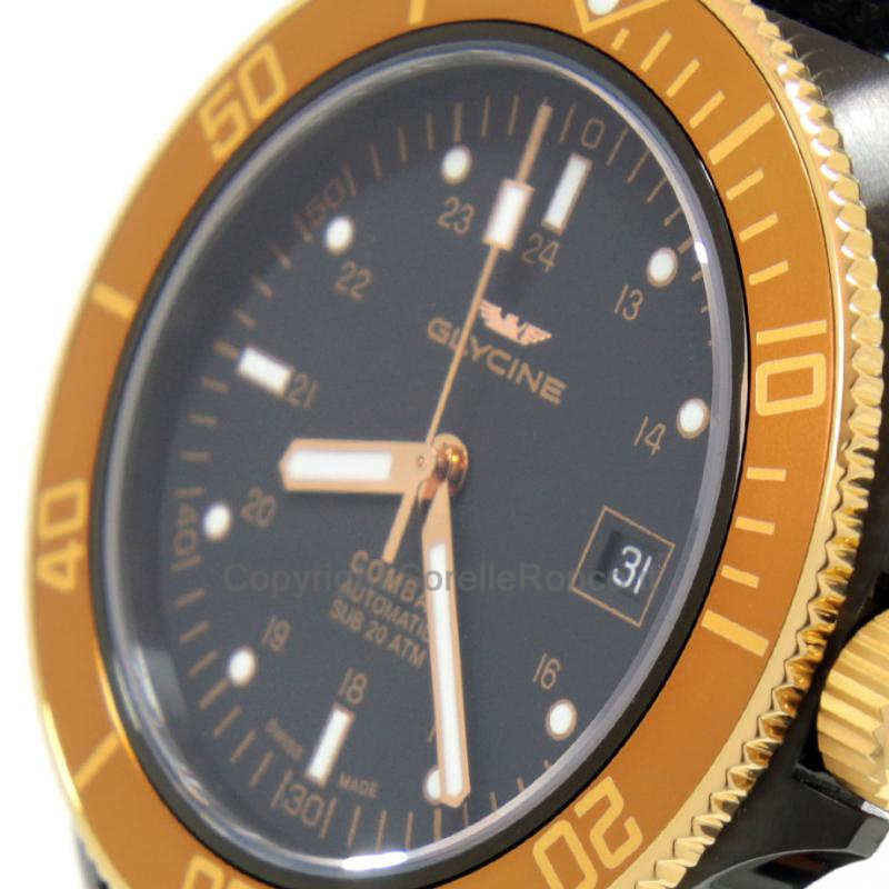 GLYCINE COMBAT SUB STEALTH BRACCIALE TESSUTO 42MM