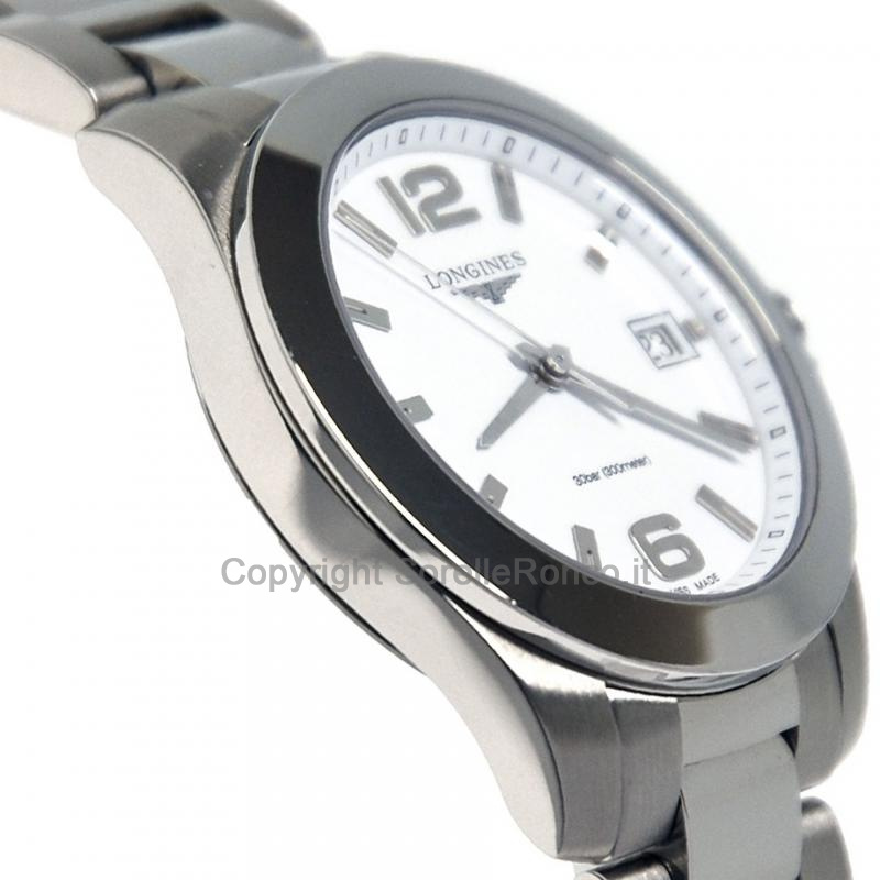 LONGINES CONQUEST LADY BIANCO 34MM QUARZO