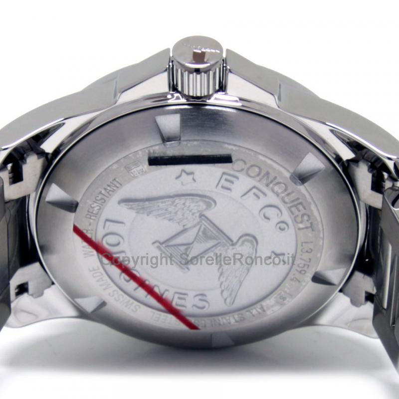 LONGINES CONQUEST ACCIAIO SILVER 41MM