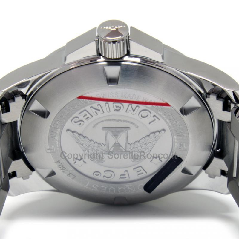 LONGINES CONQUEST ACCIAIO NERO 43MM