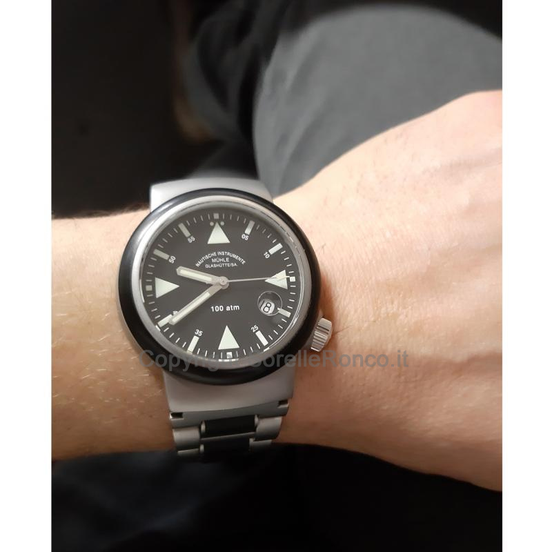 MÜHLE GLASHÜTTE SAR RESCUE-TIMER NERO 42MM ACCIAIO
