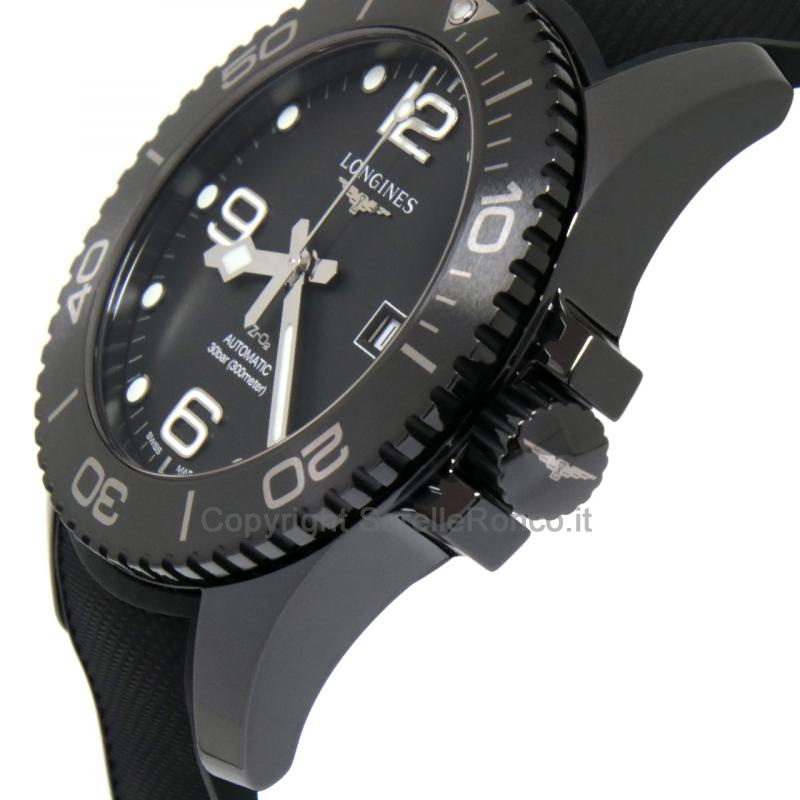 LONGINES HYDROCONQUEST 43MM AUTO NERO CAUCCIÙ