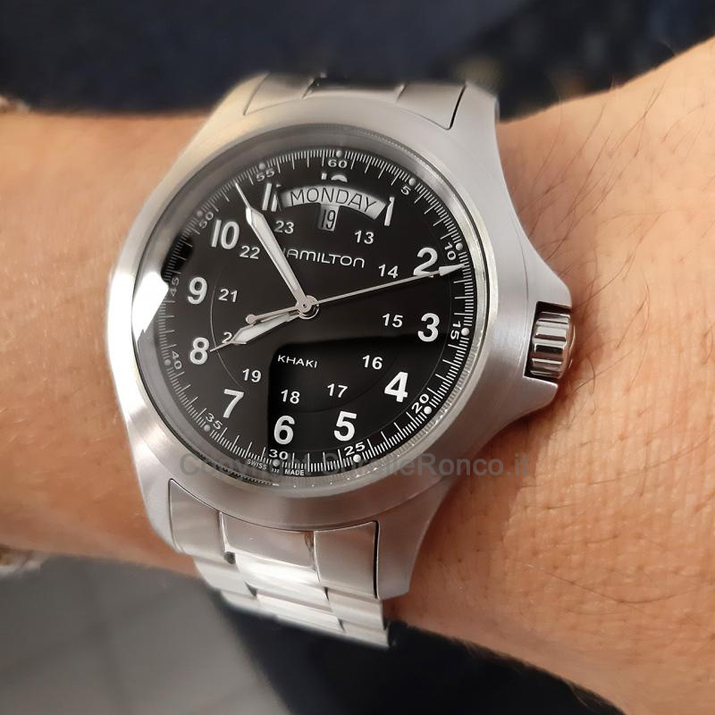 HAMILTON KHAKI FIELD BLU 40MM DAY DATE
