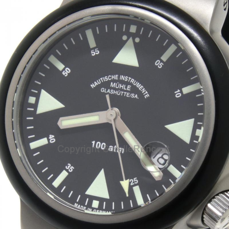 MÜHLE GLASHÜTTE SAR RESCUE-TIMER NERO 42MM ACCIAIO