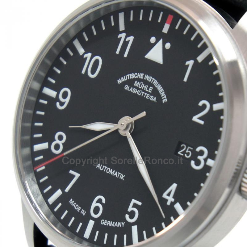 MÜHLE GLASHÜTTE TERRASPORT II NERO 40MM PELLE