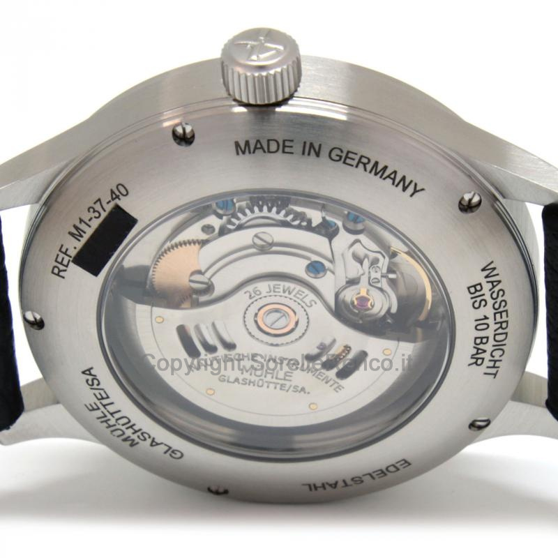 MÜHLE GLASHÜTTE TERRASPORT II NERO 40MM PELLE