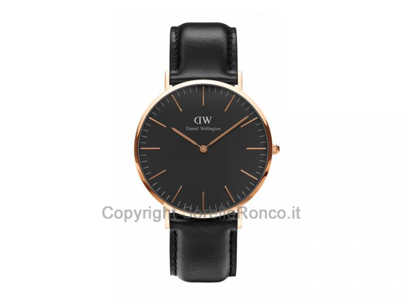 DW BLACK SHEFFIELD 40MM ORO ROSA