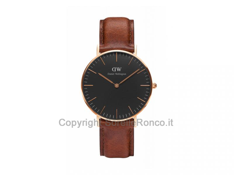 DANIEL WELLINGTON BLACK ST. MAWES 36MM