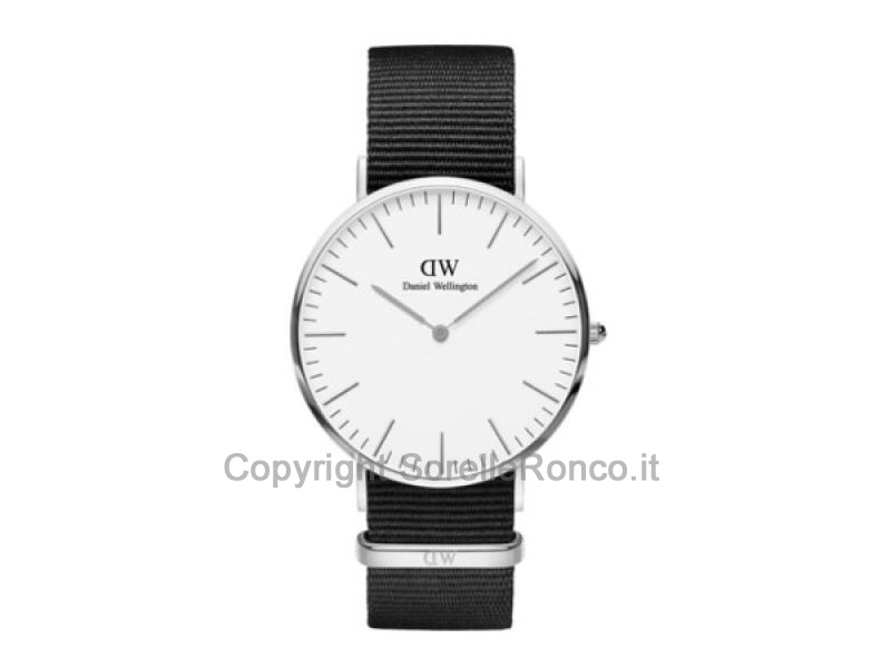 DW CORNWALL 40MM ARGENTO BIANCO
