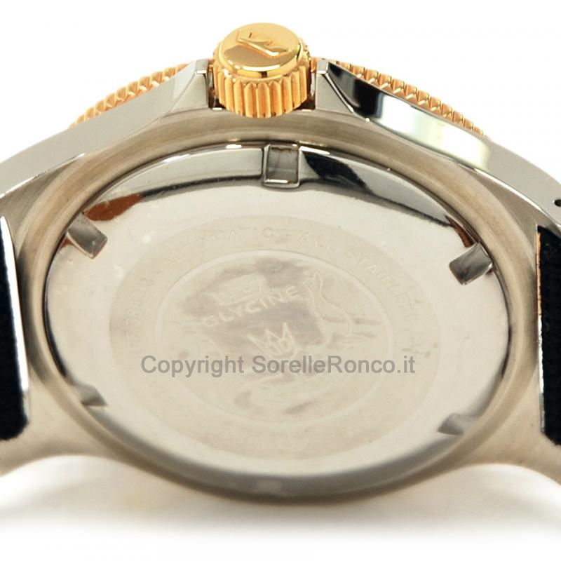 GLYCINE COMBAT SUB ROSSO E NERO 42MM