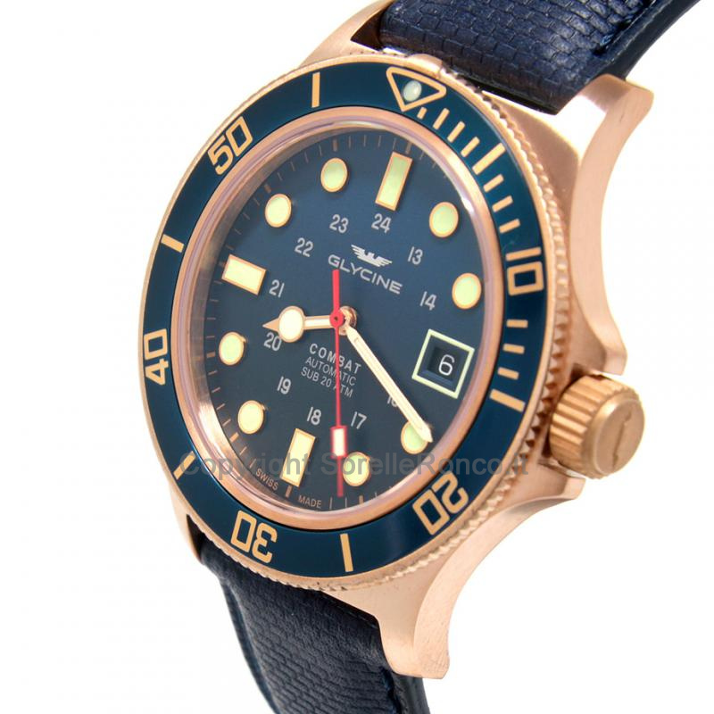 GLYCINE COMBAT SUB BLU 42MM