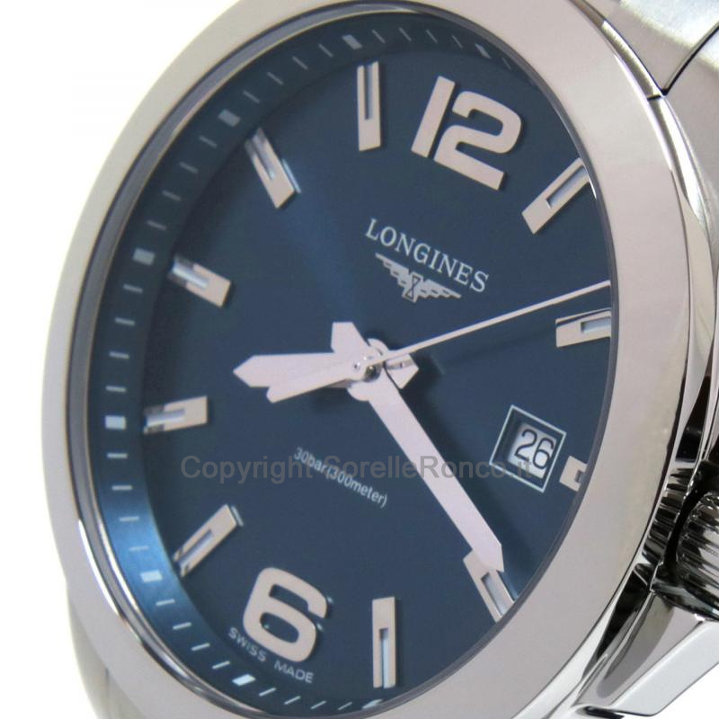 LONGINES CONQUEST ACCIAIO BLU 41MM QUARZO