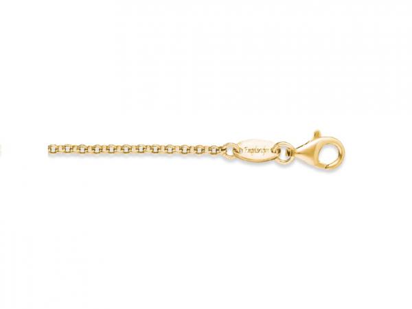 ERN-70-G - Catena Argento Placcato Oro Giallo 70 cm