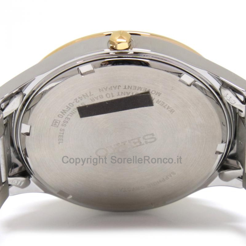 SEIKO CLASSIC SILVER 40MM BRACCIALE BICOLOR