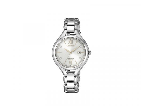 EW2560-86A - Citizen Lady Super Titanium Silver Diamonds 30mm