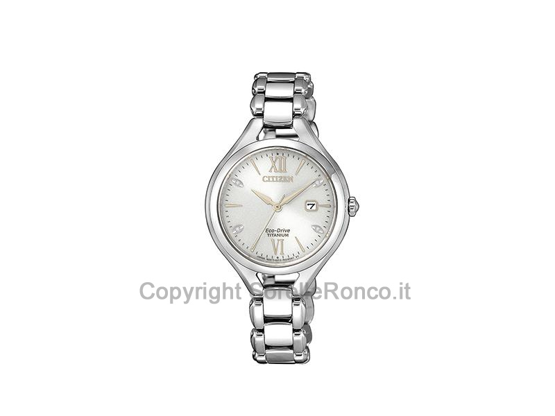 CITIZEN LADY SUPER TITANIUM SILVER DIAMONDS 30MM