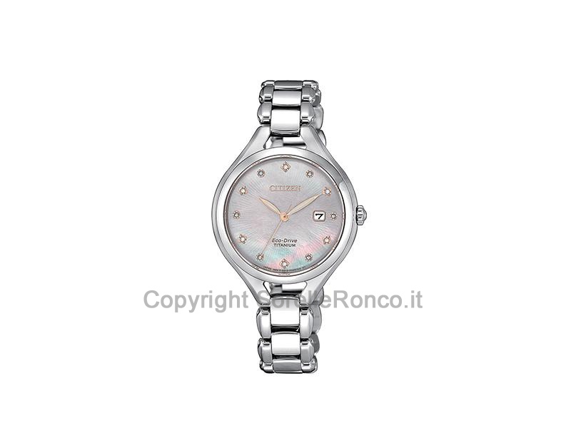 OROLOGIO LADY TITANIUM MADREPERLA DIAMONDS 30MM