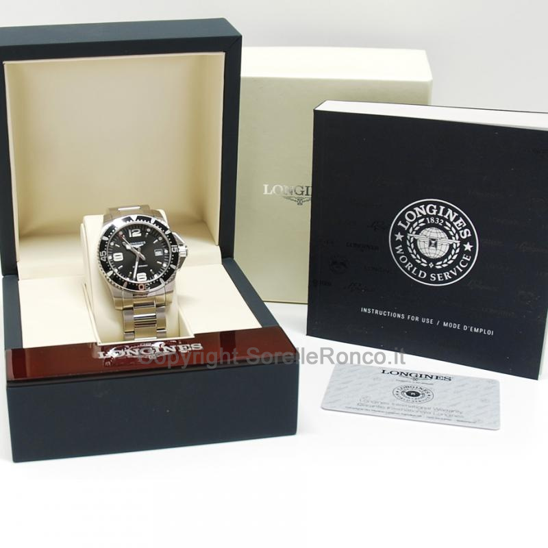 LONGINES HYDROCONQUEST NERO 41MM GHIERA CERAMICA